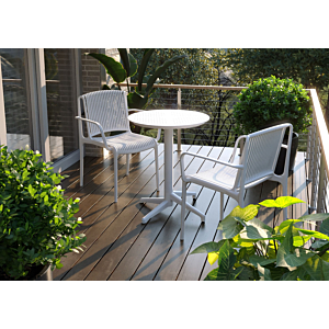 Table MOON Ronde Pliable - Blanc 