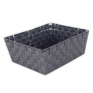 Panière Dressing Tressée 31,5x39x15cm - Gris Paniers et corbeilles
