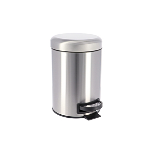 Poubelle Frein De Chute 3L - Gris Poubelles de salle de bain