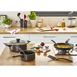 Faitout TEFAL 24cm Avec Couvercle - Noir