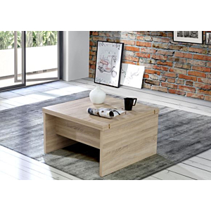 Table Basse Extensible BELEMIR - Chêne Clair Soldes été vague 2