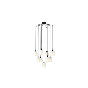 SUSPENSSION L9 ERNABETTA - Noir / Blanc Luminaires Ramadan