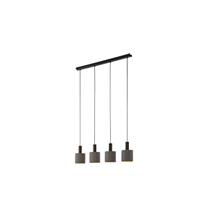 Luminaire En Suspension À 4 Éléments Concessa - Marron Luminaires