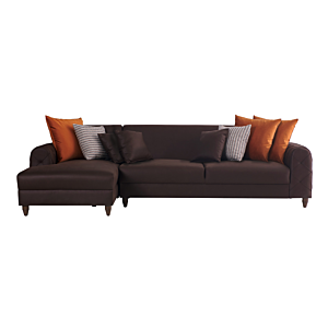 Canapé d'angle NEW NATELLO Méridienne Gauche - Marron