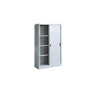 Armoire STEEL 85x40x150cm - Gris/Blanc 
