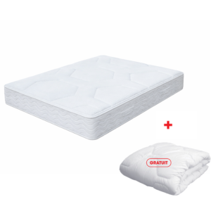 Matelas Kinedorsal Futura - Blanc + Couette Gratuite