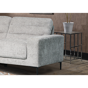 Canapé D'angle Gauche SELVA - Gris Clair