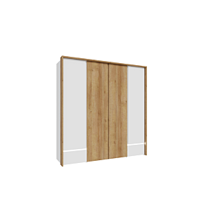 Armoire LENYBELARDO - Chêne / Blanc Armoires