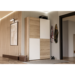 Armoire OZZULA - Beige / Blanc