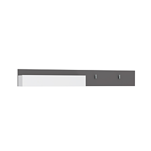 Étagère Murale QUAYLE - Gris Blanc RANGEMENTS