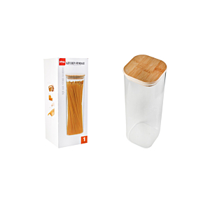 Boîte À Provision Avec Couvercle En Bambou 2100ml - Blanc