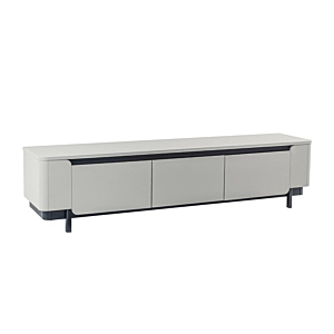 Meuble TV VODOL - Beige / Noir Soldes été