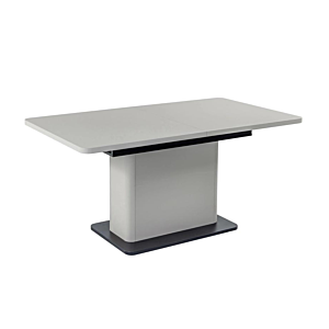 Table à manger Extensible VODOL - Beige / Noir