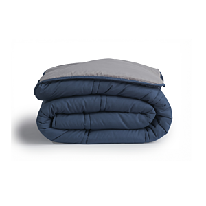 Couette BOUTYS RICHBOND BICOLORE 300g - Bleu / Gris Textile