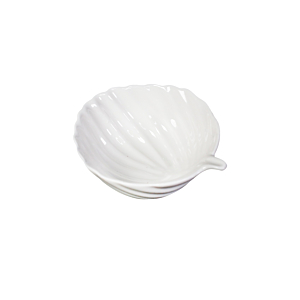 Set Apéritif En Forme Feuille 6 Pièces 10cm - Blanc Soldes été vague 2