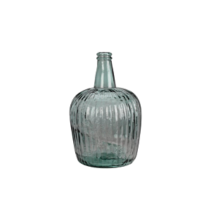 Vase En Verre 22x37cm - Bleu Vases