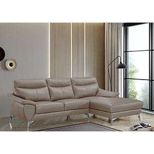 Canapé D'angle Droit HENRY - Marron