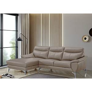 Canapé D'angle Gauche HENRY - Marron