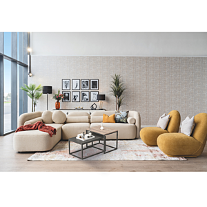 Canapé D'Angle Gauche Loft - Beige