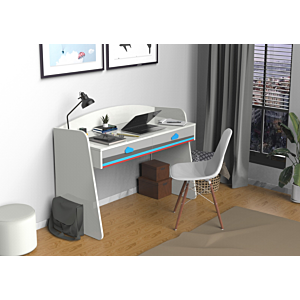 Bureau AVION - Blanc / Bleu / Rouge