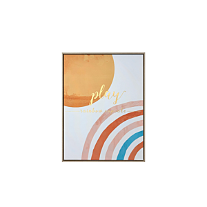 TABLEAU Arc en ciel 45x60 - Multicouleur Décorations