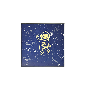 TABLEAU LES ASTRONOMES 50x50 - Bleu Décorations