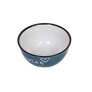 Bol MORNING En Porcelaine - Bleu