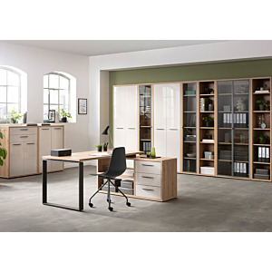 Élément De Rangement Disegno Art 6 Niches Et 2 Portes - Blanc Crème / Beige