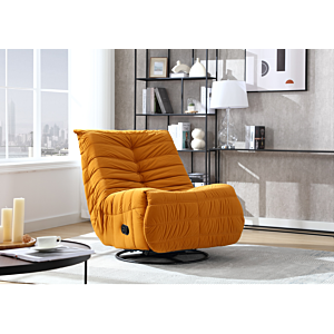 Fauteuil Relax COMFY Pivotant Et à bascule - Jaune