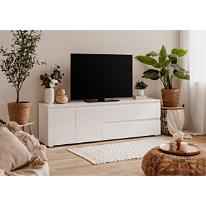 Meuble TV CAPETOWN - Blanc