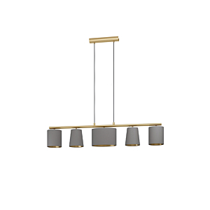 Suspension Filaire 5Xe14/40W/230V Almedia - Cappuccino Luminaires