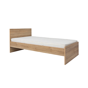 LIT BALDER 90x200cm Avec Planche Sommier - Chêne Chambre enfant