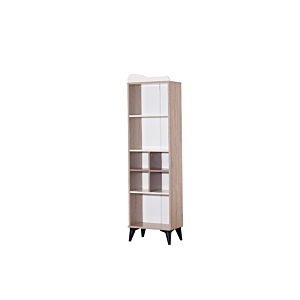 Bibliothèque MADO 7 Niches - Chêne / Blanc Chambre enfant