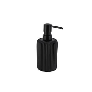 DISTRIBUTEUR à SAVON en resiné Striée 230ml - Noir Gobelets et distributeurs de savon
