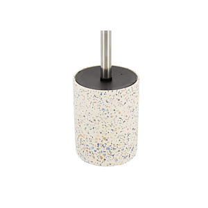 BROSSE WC Ciment TERAZZO - Blanc