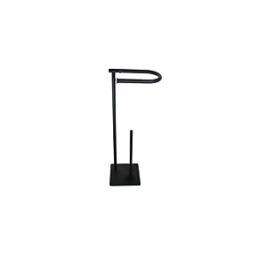 Support De Toilette Avec Rangement Pour Rouleaux - Noir