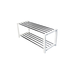 Etagère À Chaussures À 2 Niveaux Dorrigo - Blanc Rangement pratique