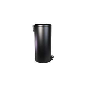Poubelle 30L À Fermeture Souple - Noir Mat Soldes été