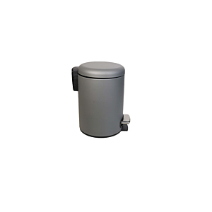 Poubelle 3L À Fermeture Souple - Gris Mat Décorations