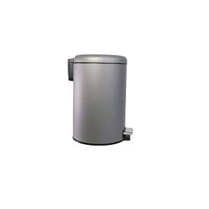 Poubelle 12L À Fermeture Souple - Gris Mat Soldes été vague 2