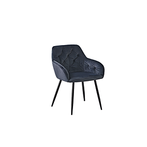 CHAISE VELVET - Noir
