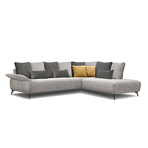 CANAPE D'ANGLE DROIT DRESSEN - Gris Clair
