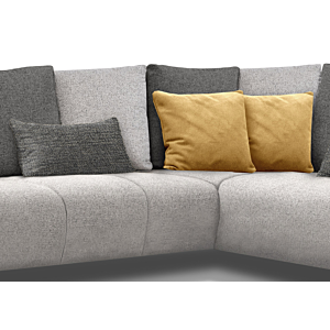 CANAPE D'ANGLE DROIT DRESSEN - Gris Clair