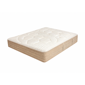 Matelas Kinedorsal Luxomnia 200X200Cm - Beige / Blanc + Couette Gratuite