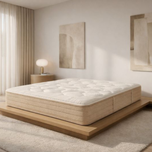 Matelas Kinedorsal Luxomnia - Beige / Blanc + Couette