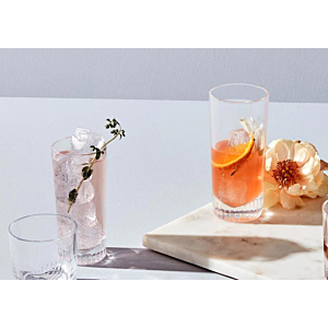 Set De 6 Verres CALDERA En Crystal 43cl - Blanc