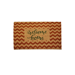 Paillasson Zigzag Welcome home 45x75cm - Multicouleur Paillasons