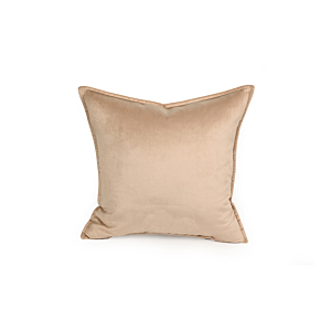 Coussin Carré Velours - Taupe Textile Ramadan