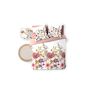 Parure De Lit 3 Pièces 260x240cm ROSINE - Multicouleur Promos printemps