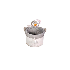 Panier Pingouin Avec Couvercle 28x20cm - Beige Clair Paniers et corbeilles